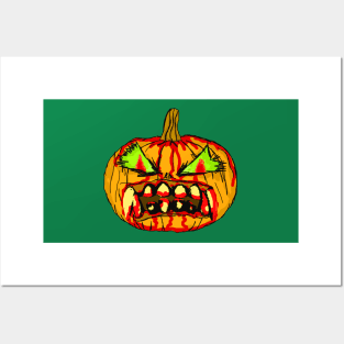 Raar! Scary Pumpkin! Posters and Art